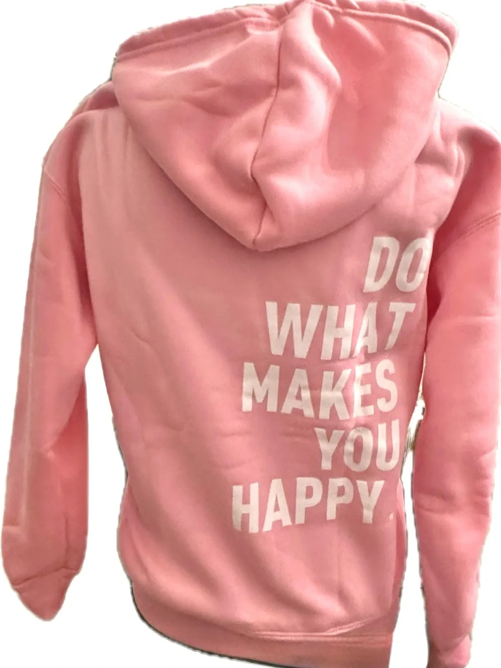 Women's Pink Hooded Pullover Sweatshirt with front pocket New!